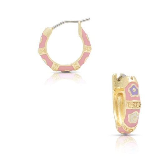 Lily & Nily Flower Hoop Earrings