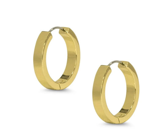 LILY NILY Lily Nily Flat Hoop Earrings - Medium