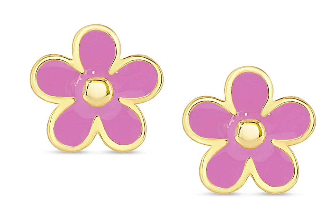 LILY NILY Lily Nily Flower Stud Earrings (pink)