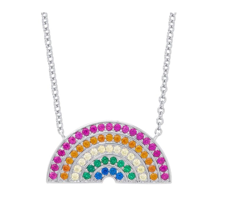 Lily & Nily Rainbow CZ Necklace