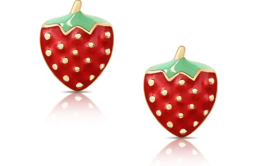 Lily & Nily Strawberry Stud Earrings