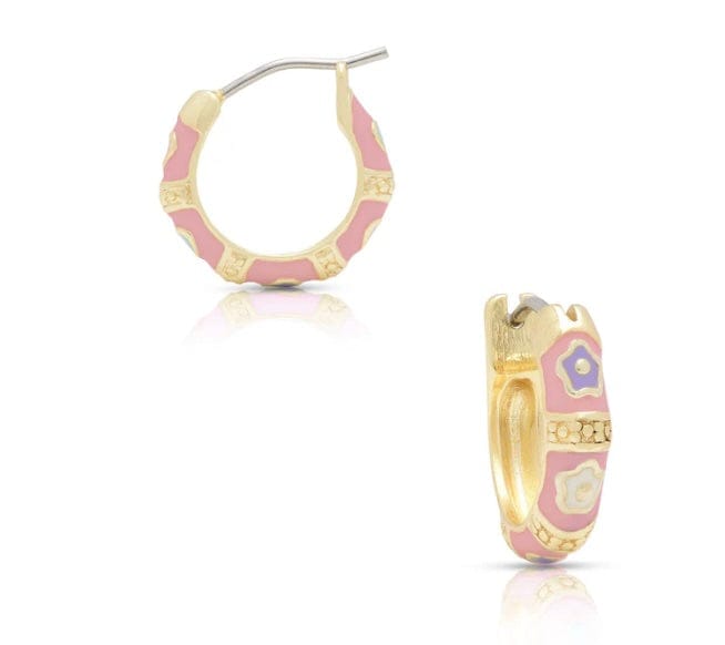 Lily & Nily Flower Hoop Earrings