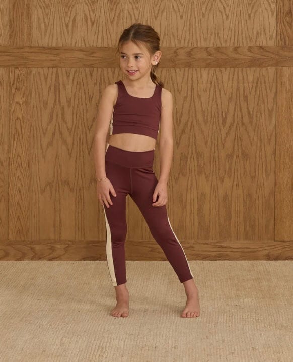 Little Beach Babes Boutique  Basic Legging Burgundy