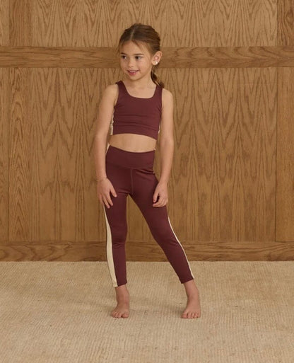 Little Beach Babes Boutique  Basic Legging Burgundy