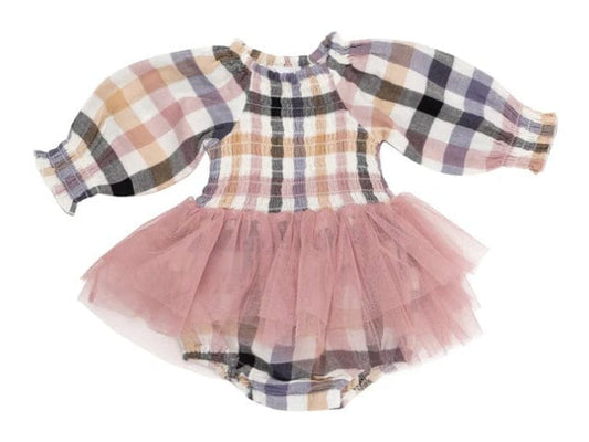 Little Beach Babes Boutique  BUBBLE TUTUS - HARVEST PLAID -