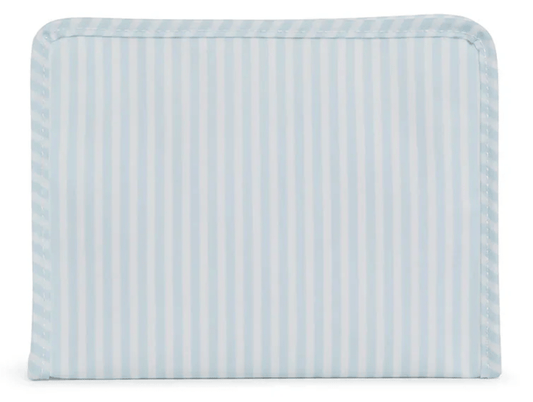 Little Beach Babes Boutique  blue Medium Zip Pouch- Blue