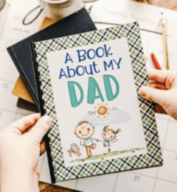 Little Beach Babes Boutique  Default Dad Book - Dad Gift from Children Prompt Book