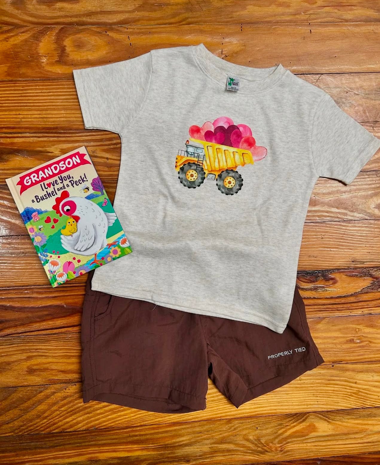 Little Beach Babes Boutique  Dump truck printed tee