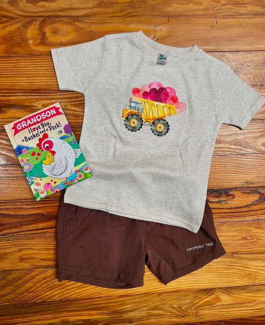 Little Beach Babes Boutique  Dump truck printed tee