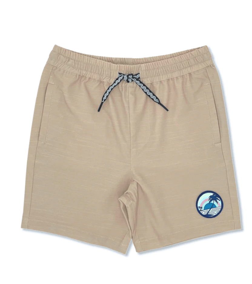 Little Beach Babes Boutique  Feather 4 Arrow SS23 Seafarer HyBrid Board Shorts