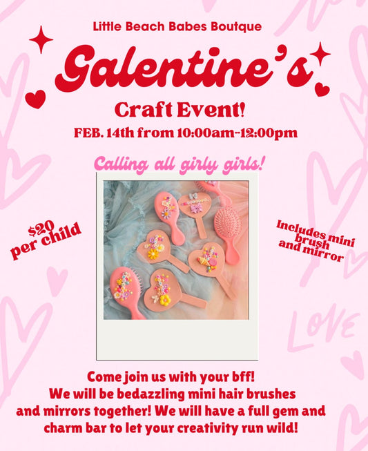 Little Beach Babes Boutique  Galentine craft event