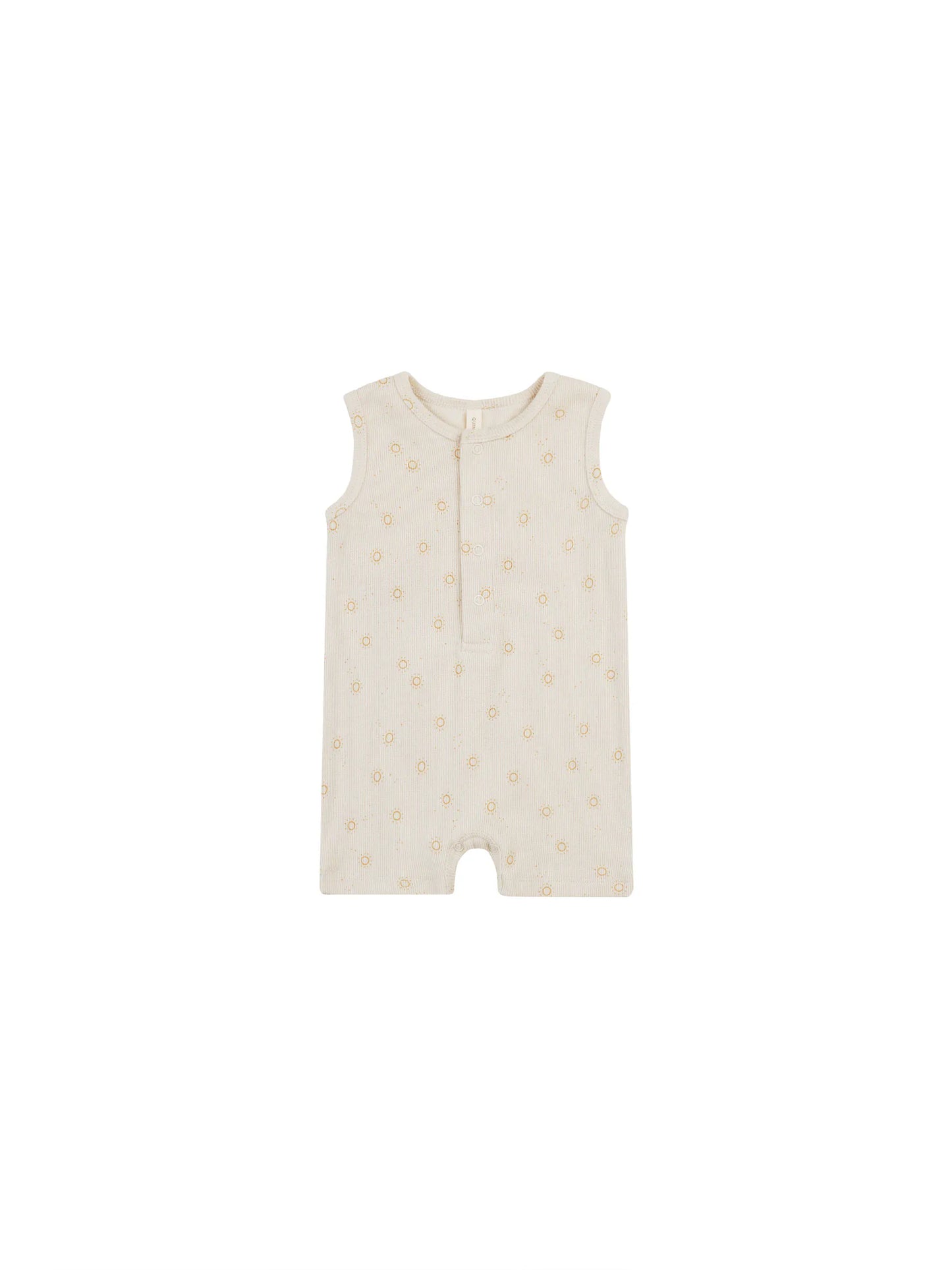 Little Beach Babes Boutique  Ribbed Henley romper suns
