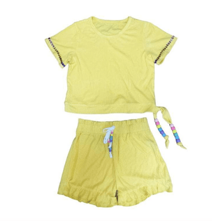 Little Beach Babes Boutique  Lola and Boys Candy Beaded Gem  Set Yellow