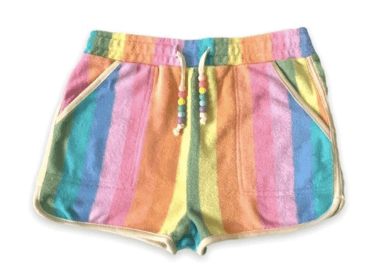 Little Beach Babes Boutique  Lola and Boys Pastel Ombre Terry Short