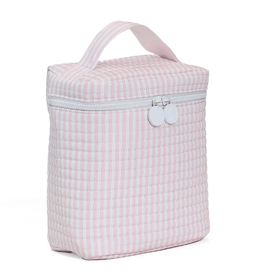 Little Beach Babes Boutique  Pink Quilted Lunch Bag- Pink