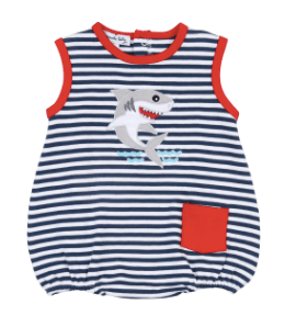 Little Beach Babes Boutique  Magnolia Baby Fin-Tastic Sleeveless Playsuit