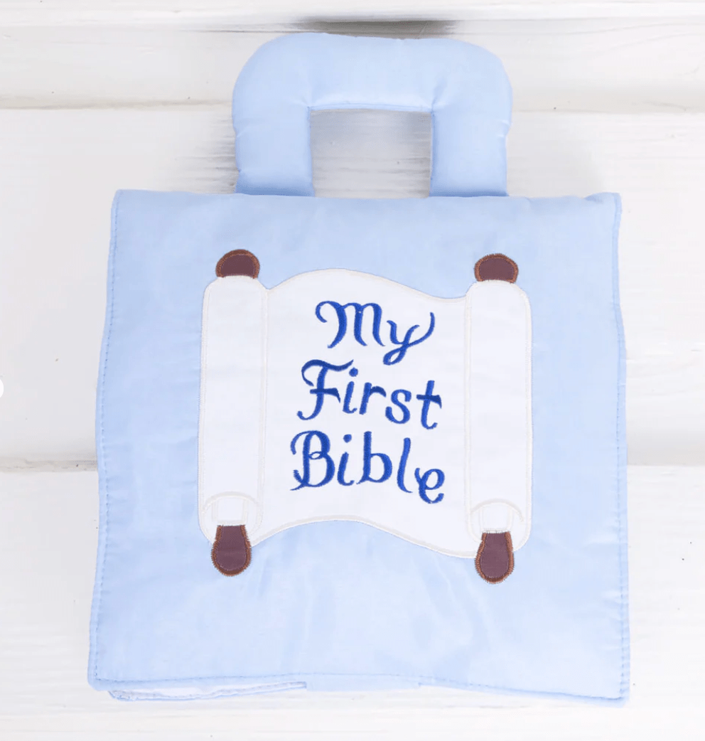 Little Beach Babes Boutique  My First Bible Playbook- Light Blue
