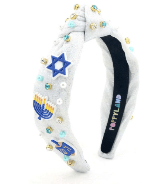 Little Beach Babes Boutique  Poppyland HAPPY HANUKKAH Headband