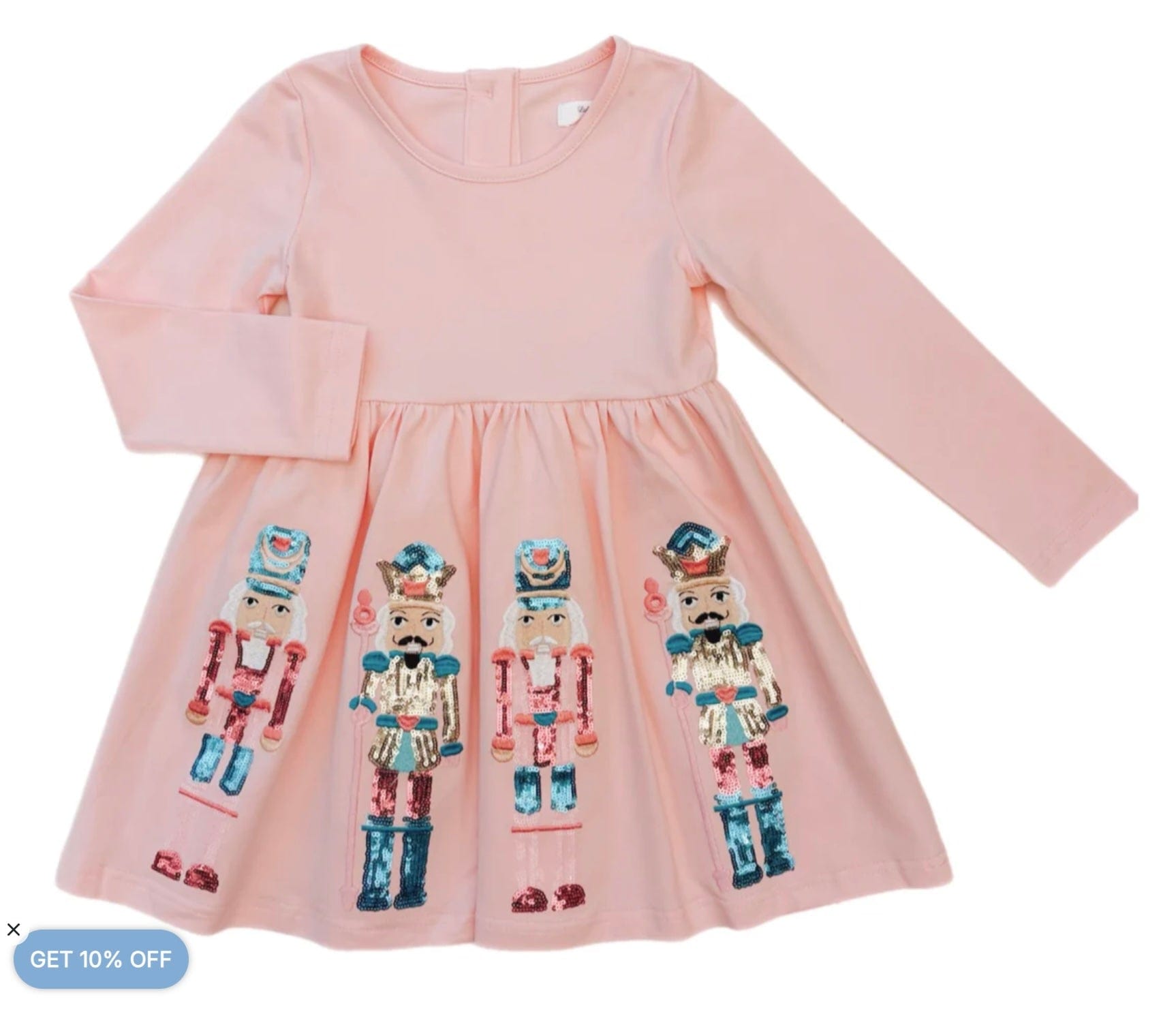 LuLu BeBe Nutcracker pink sequin dress