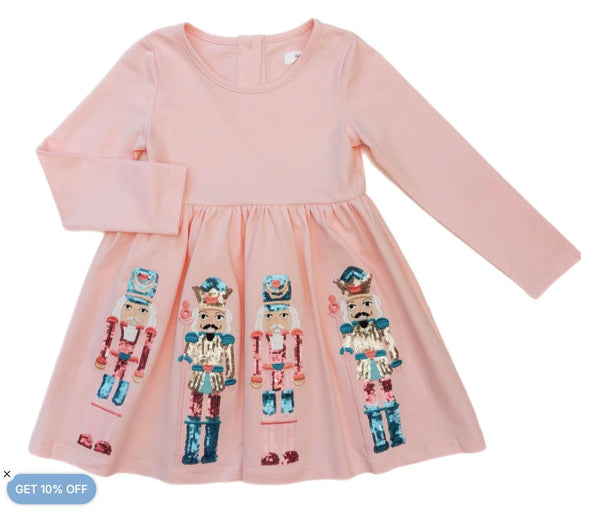 sequin nutcracker dress Festive Time Sequin Nutcracker Shirt Dress