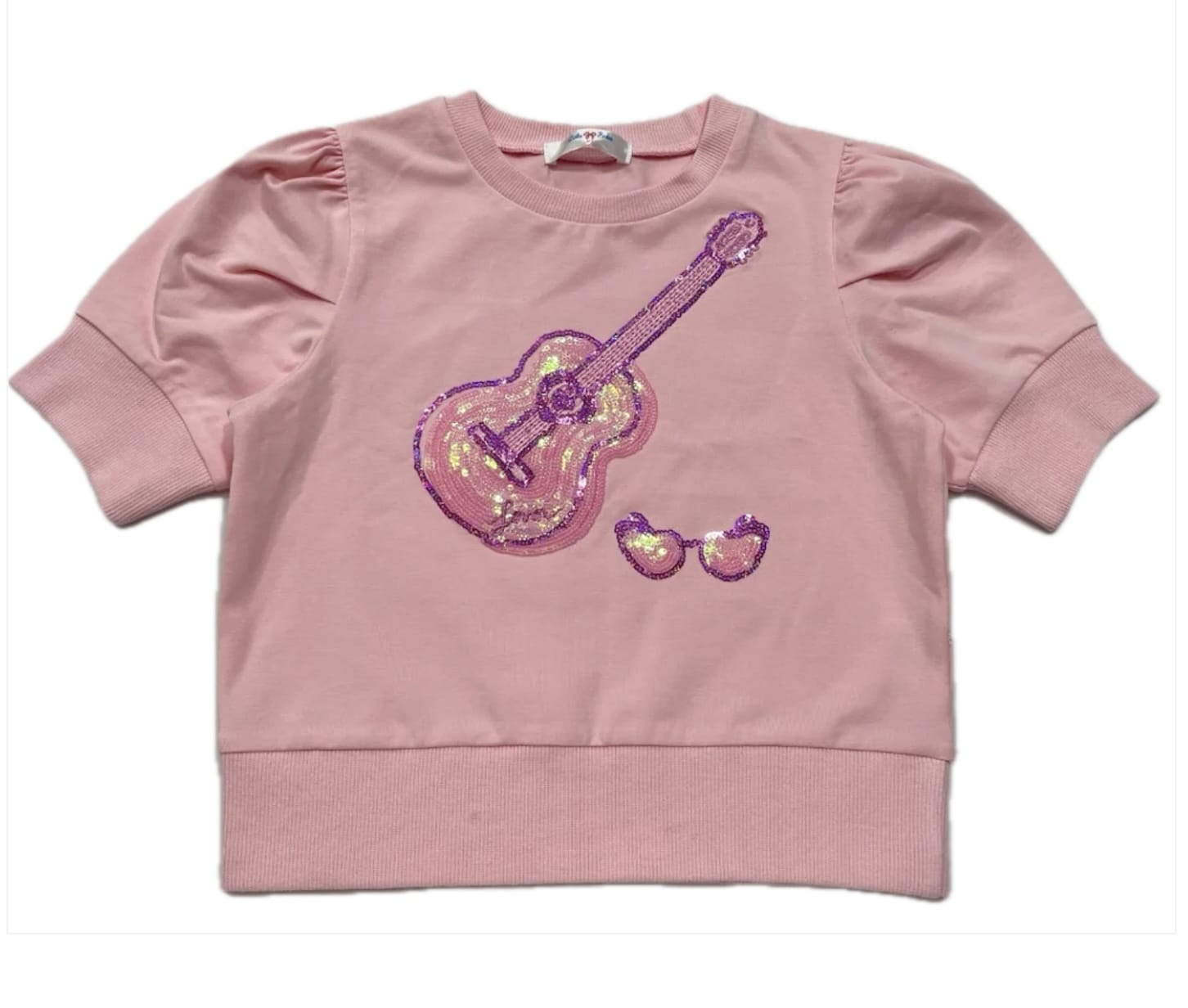 LULU BEBE Lulu Bebe Pink Guitar Top