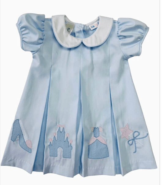 LuLu BeBe Light Blue Magical Princess Emb Dress