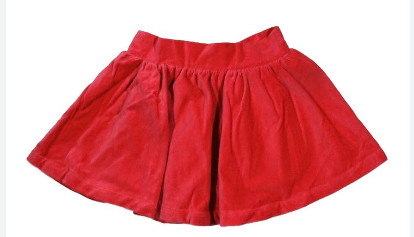 LuLu BeBe lulu bebe Red velvet skirt
