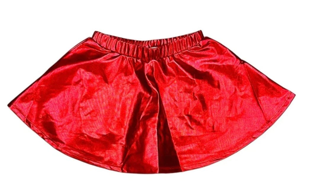 LuLu BeBe Lulu Bebe Metalic Red Skort
