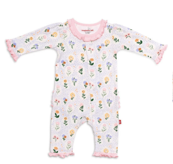 Magnetic Me 12-18M Magnetic Me- Abbey Ruffle Magnetic Coverall 1084