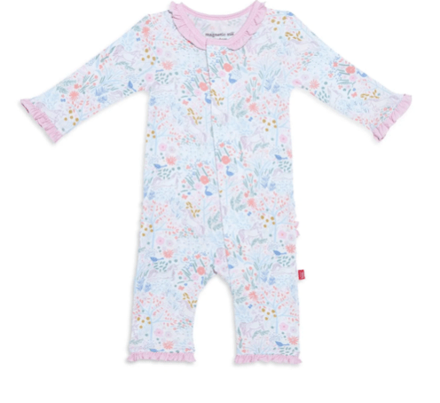 Magnetic Me 12-18M Magnetic Me-Pixie Pink Magnetic Ruffle Coverall 1206