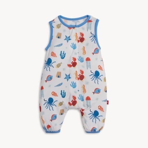 MAGNETIC ME Magnetic  Me Boys Infant Boys-bubbles Deep Chic Bl Modal Mag S/s Pocket Shrt Romp