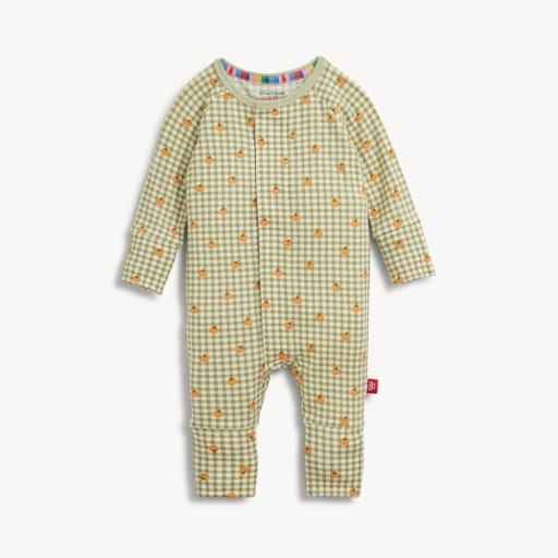 MAGNETIC ME Magnetic  Me Boys Infant Boys-footies/converters Pumpkin Plaid Modal Conv Coverall