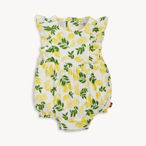MAGNETIC ME Magnetic  Me Girls Infant Girls-bubbles Simply The Zest Modal Flutter Slv Bubl Romp