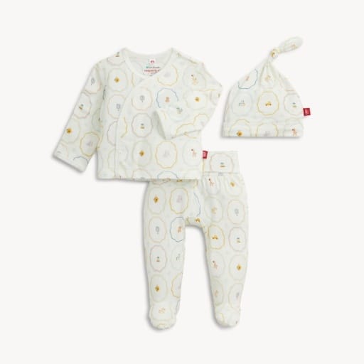 MAGNETIC ME Magnetic  Me Girls Infant Girls-footies/converters Nursery Magic Cream Modal Kimono Set