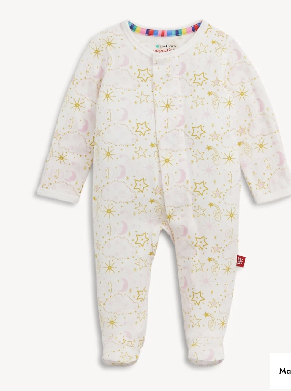 MAGNETIC ME Magnetic  Me Girls Infant Girls-footies/converters Star Signs Pink Modal Footie