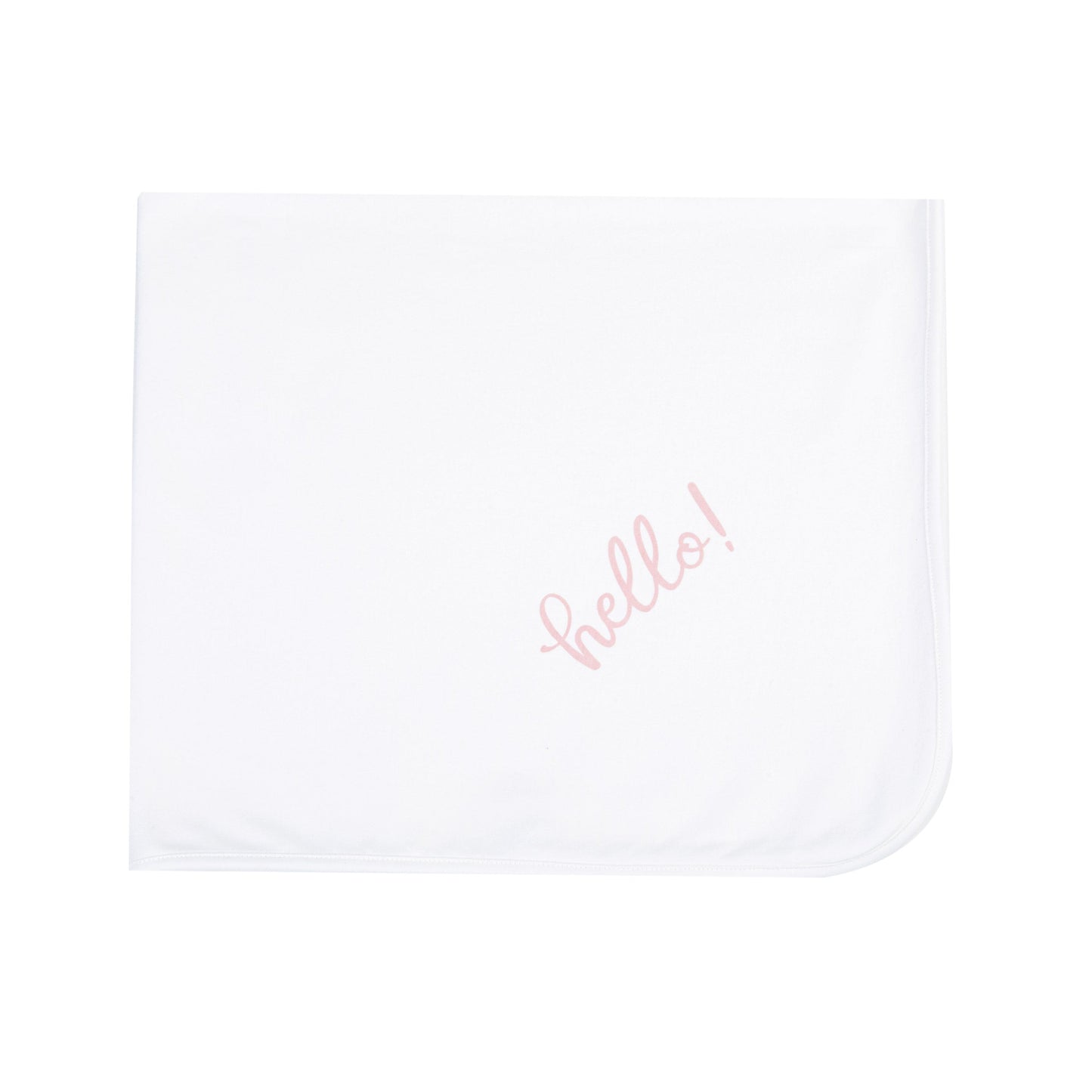 Magnolia Baby Pink Hello receiving Blanket