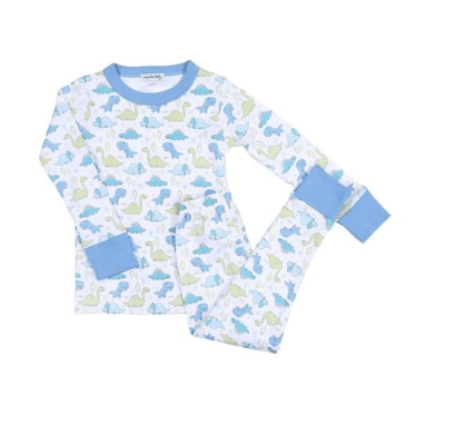 Magnolia Baby Blue / 9-12M Dinoland Pajama's