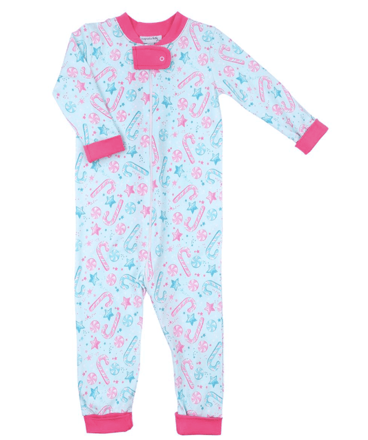 Magnolia Baby Candy Cane Lane Zipped PJ's