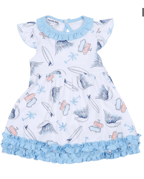 Magnolia Baby Catch some waves printed Flutter Dress