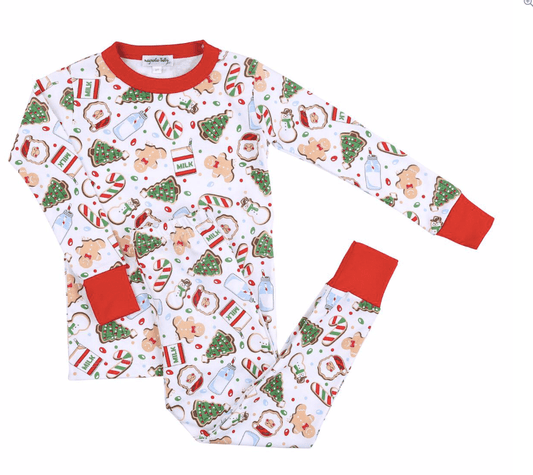 Magnolia Baby Cookie exchange Youth Long PJ'S