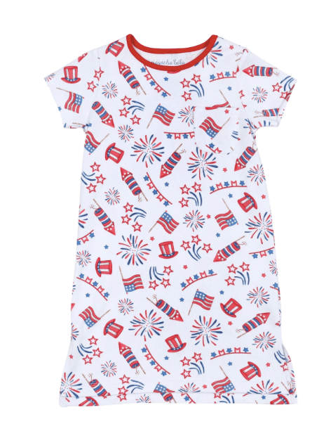 Magnolia Baby RED, WHITE & BLUE! GIRL'S DRESS