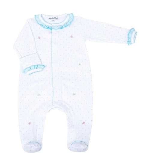 Magnolia Baby Adele's Classics Scattered Ruffle Footie