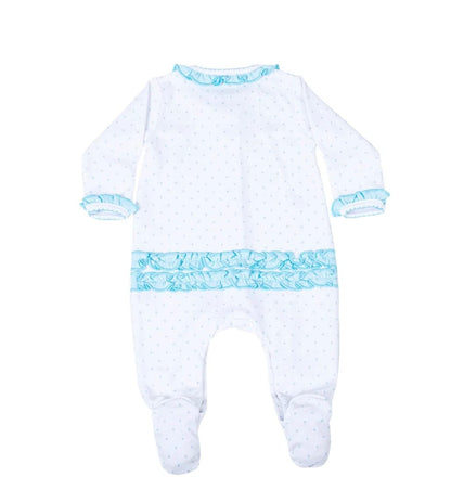 Magnolia Baby Adele's Classics Scattered Ruffle Footie