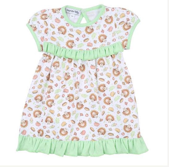 Magnolia Baby Giving Thanks Ruffle Dress