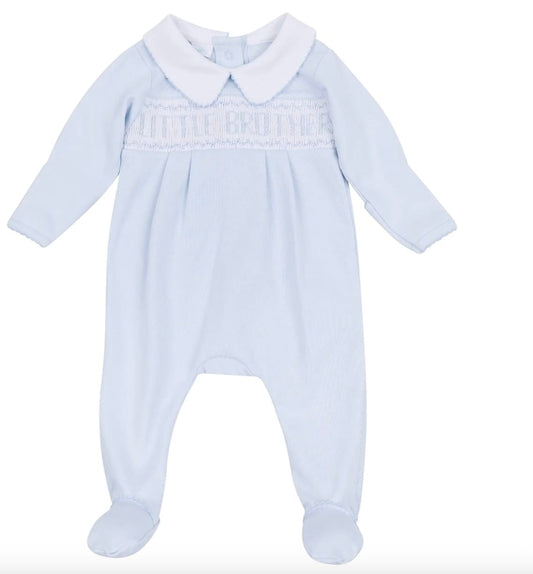 MAGNOLIA BABY Little Brother Smocked Footie