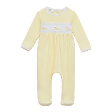 MAGNOLIA BABY Magnolia Baby Boys Infant Boys-footies/converters Little Ducklings Classics Yellow Smocked Footie