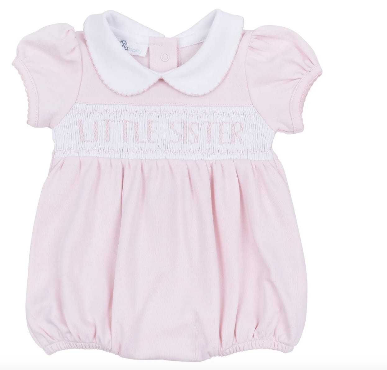 MAGNOLIA BABY Magnolia Baby Little Sister Smocked Short Sleeve Bubble