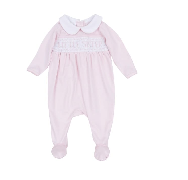 MAGNOLIA BABY Little Sister Smocked Footie