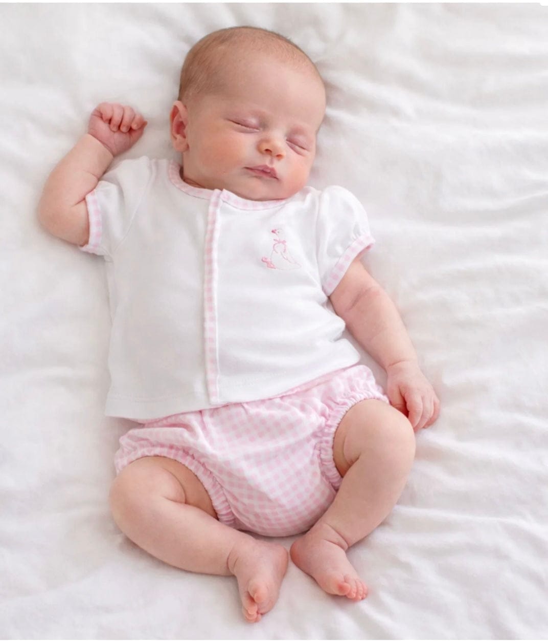 MAGNOLIA BABY Silly Goose Pink Diaper Cover Set