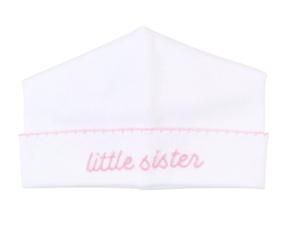 Magnolia Baby Little Sister/Little Brother Emb. hats